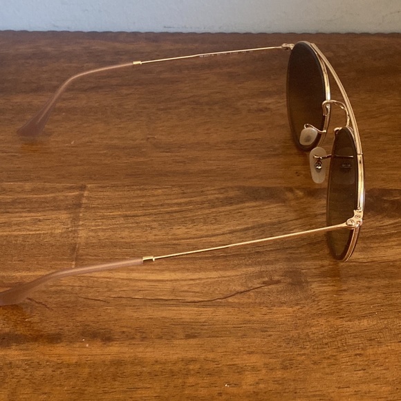 Ray-Ban 3647N Round Double Bridge Mirrored Sunglasses with Case. Gold/Br… - Picture 5 of 16